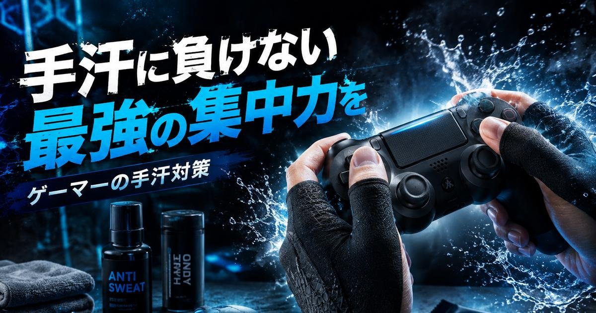 ゲーマーの手汗対策グッズ5選