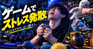 ゲームでストレス発散 たまったモヤモヤ、ぶっ壊そう