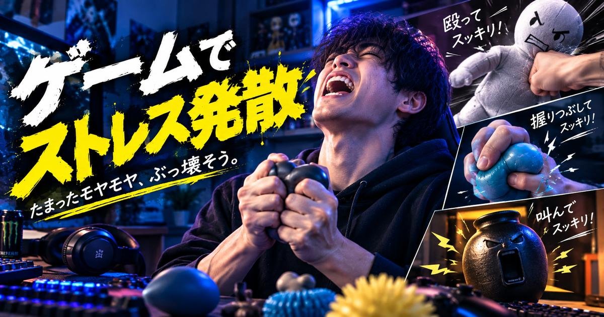 ゲームでストレス発散 たまったモヤモヤ、ぶっ壊そう